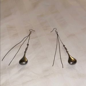Dangly silver earrings